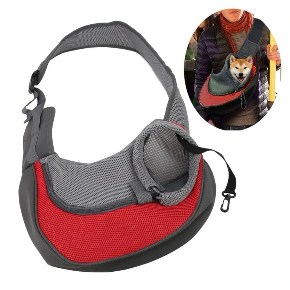 Pet Dog Sling Carrier Bag for Small Dogs Puppy Cat Sling Backpack - Brand New